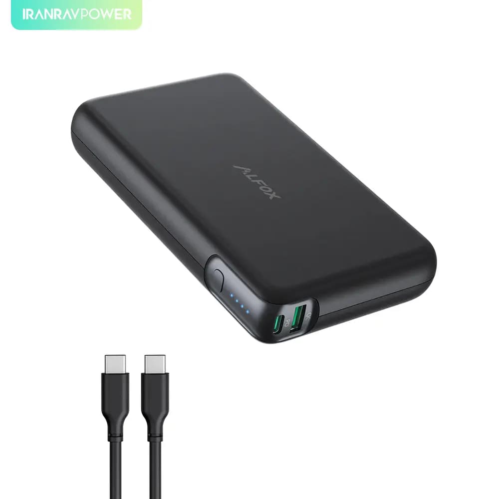 پاوربانک 30هزار میلی آمپر 100 واتی راوپاور RAVPower 30000mAh 100W 2-Port Laptop Power Bank – مدل RP-PB232