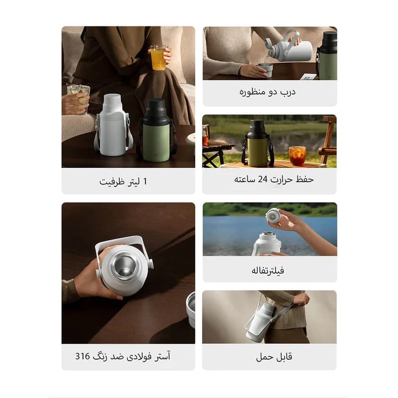 فلاسک 1لیتری شیائومی مدل Mijia Big belly Cup MJDDB01pl — تصویر ۱۰