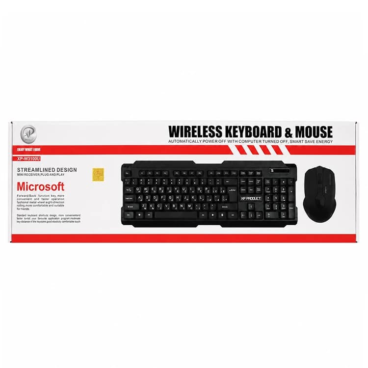 کیبورد و ماوس بی سیم XP مدل XP-3100 — تصویر ۴