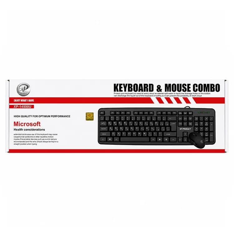 کیبورد و ماوس سیم دار XP مدل XP-14500 — تصویر ۲