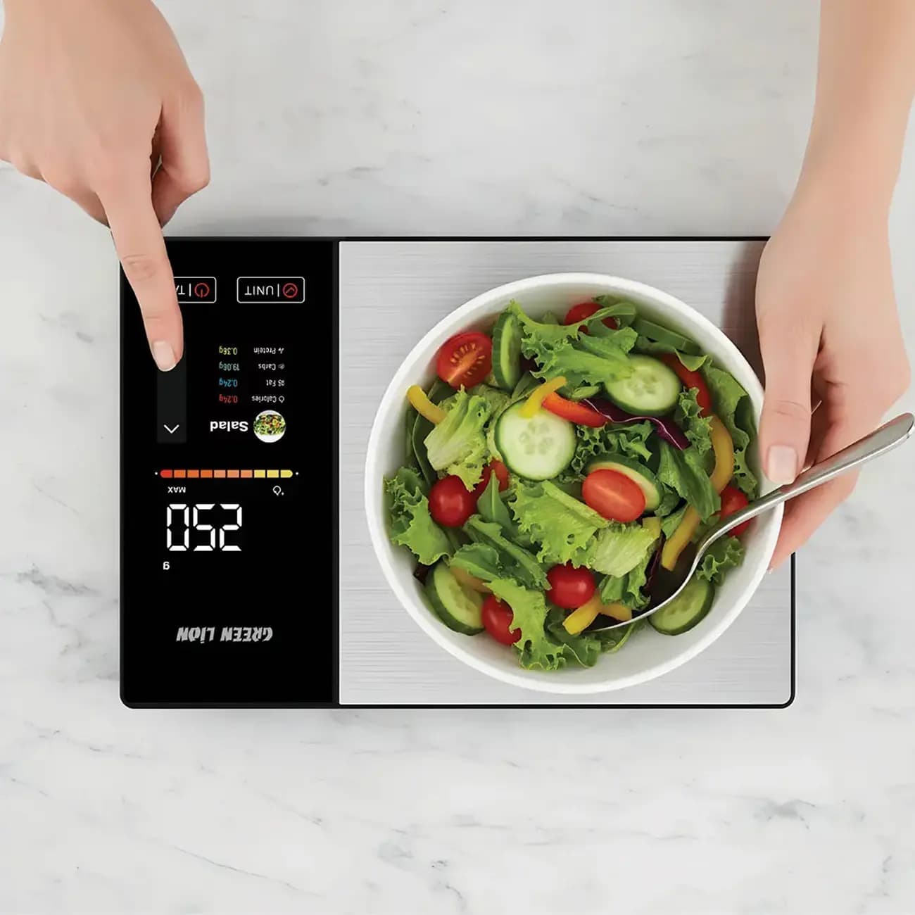 ترازو هوشمند آشپزخانه گرین لاین مدل Green Lion Smart Food Scale — تصویر ۲