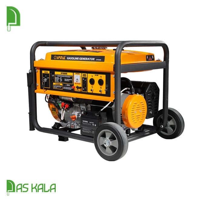 موتور برق بنزینی اسپینا 11 کیلووات استارتی تکفاز ATS دار مدل SP25000E — تصویر ۳