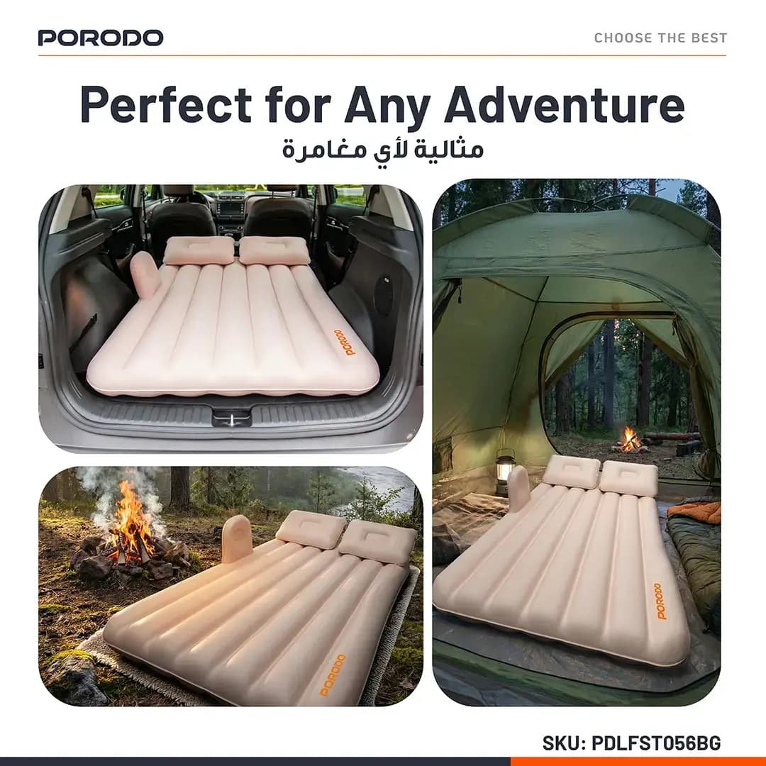 تشک بادی خودرو پرودو مدل Porodo Lifestyle Car Mattress PDLFST056 — تصویر ۹