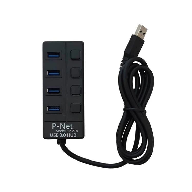 هاب 4 پورت P-net USB 3.0 مدل P-218 — تصویر ۴