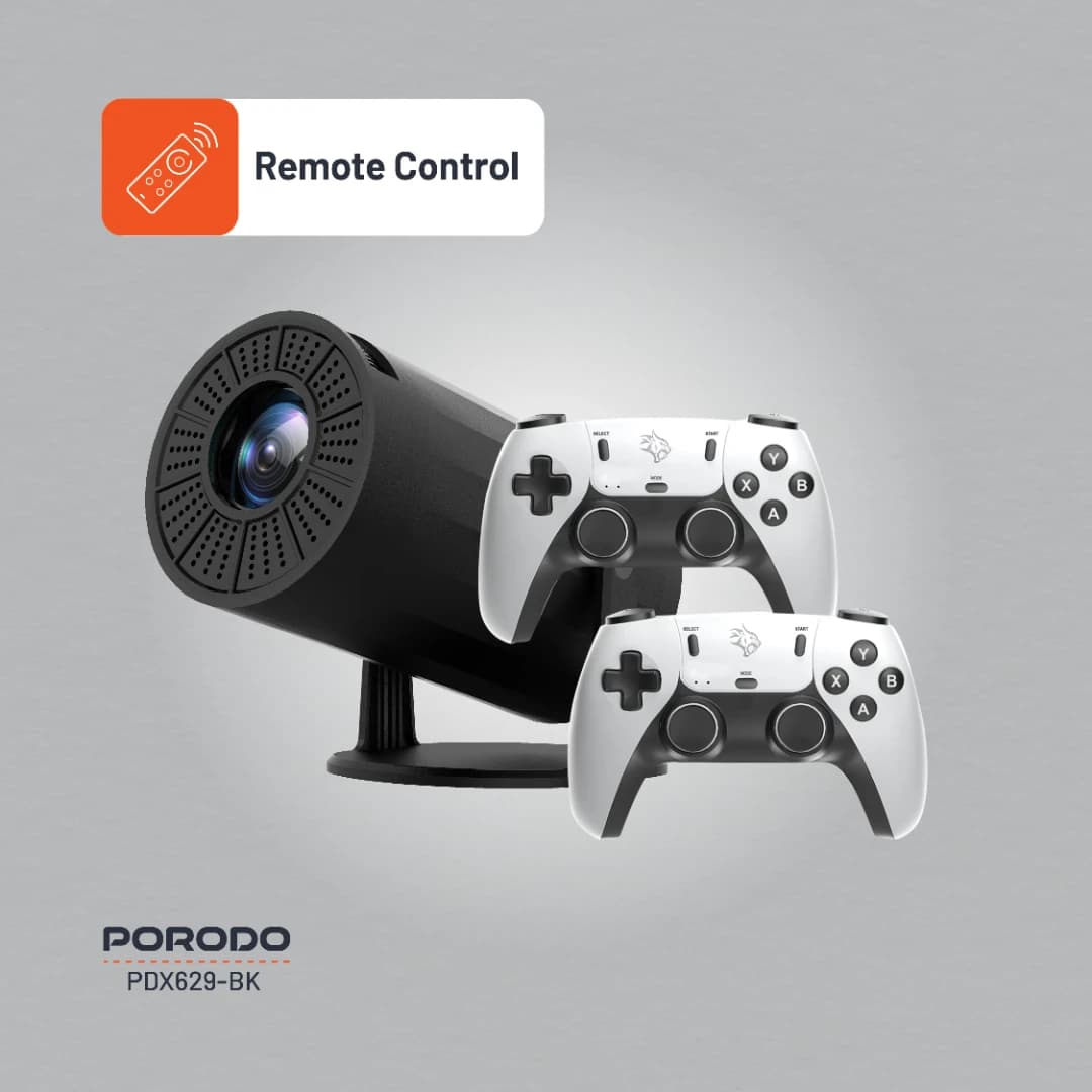ویدئو پروژکتور گیمینگ پرودو با دسته بازی مدل Porodo Gaming Projector With Controllers — تصویر ۱۲