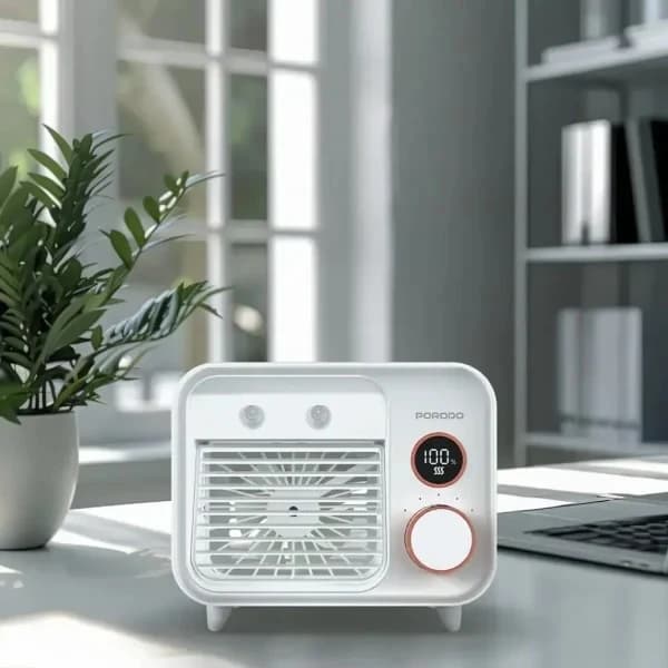 مینی کولر شارژی پرودو Porodo Mini Mist Fan مدل PDF853WH — تصویر ۷