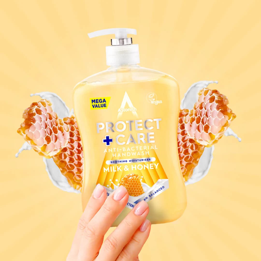 مایع دستشویی استونیش شیر و عسل 600 میل | Astonish anti-bacterial Hand wash milk & honey