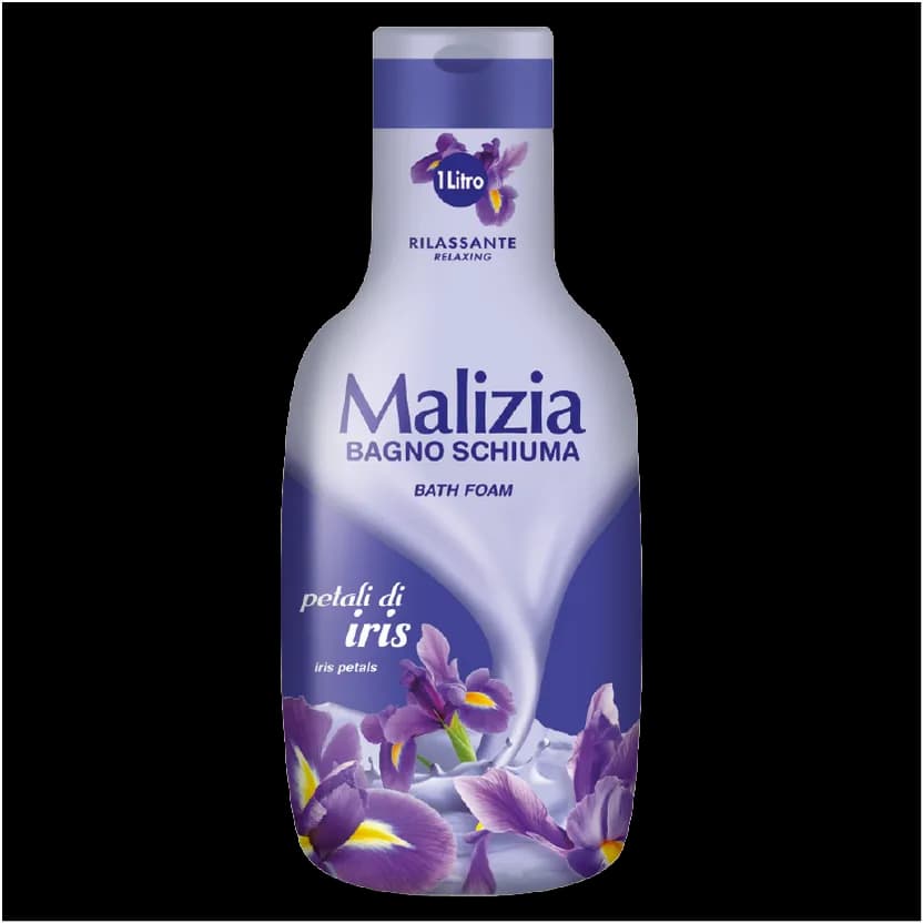 فوم حمام 1 لیتر مالیزیا رایحه گلبرگ زنبق | Malizia iris petals — تصویر ۳