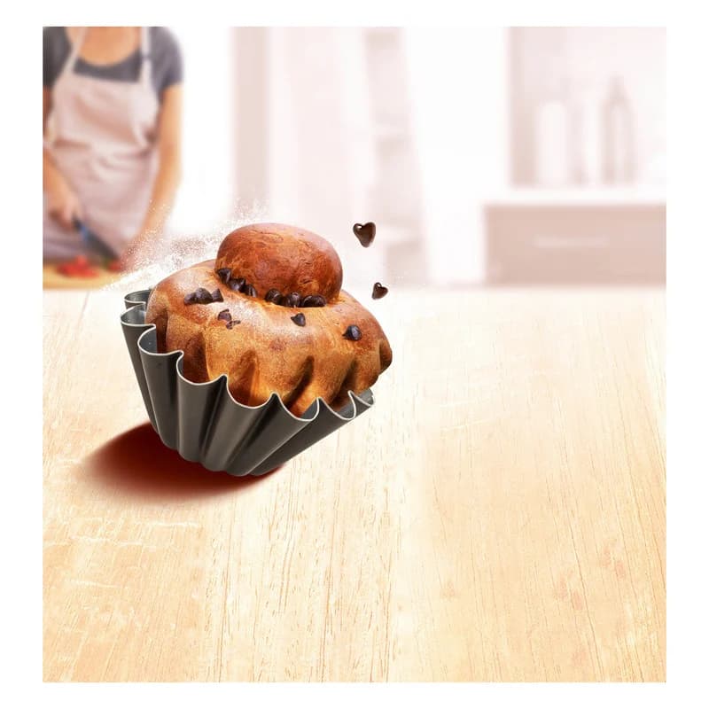 قالب کیک یزدی آلومینیوم تفال مدل Perfect Bake J5546602 — تصویر ۴