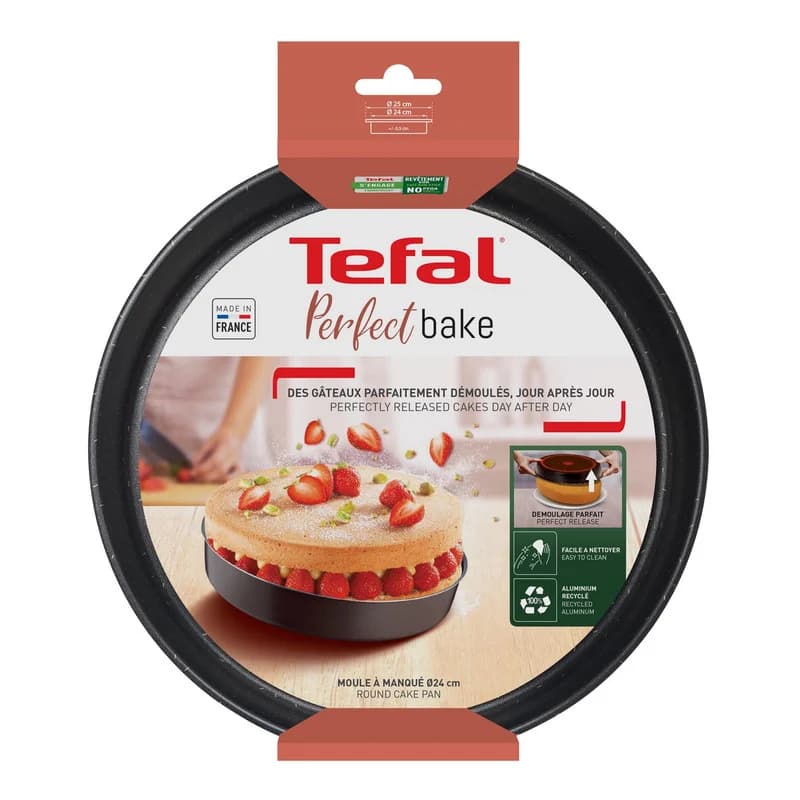 قالب کیک آلومینیوم تفال مدل Perfect Bake J5549602 — تصویر ۲