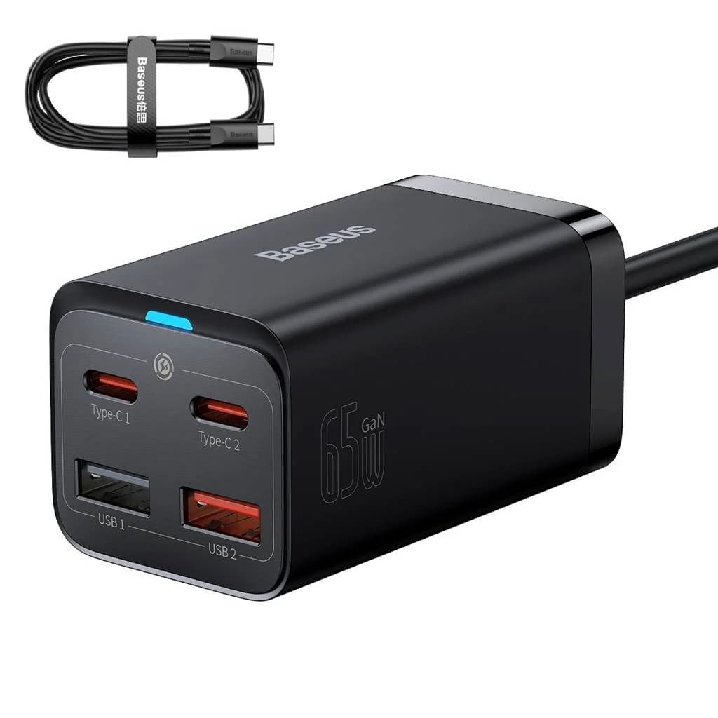 شارژر رومیزی باسئوس مدل Desktop Fast 65W به همراه کابل USB-C — تصویر ۹