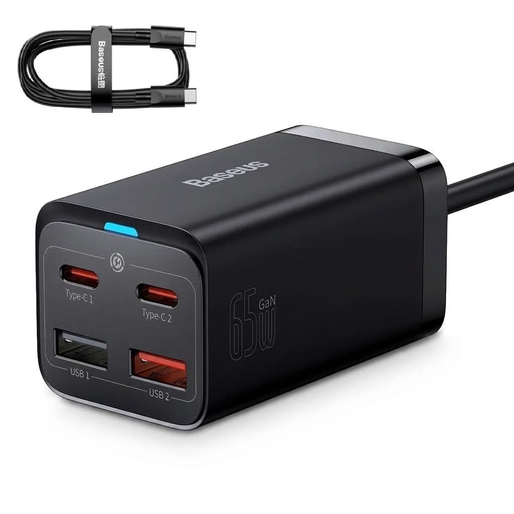 شارژر رومیزی باسئوس مدل Desktop Fast 65W به همراه کابل USB-C — تصویر ۷