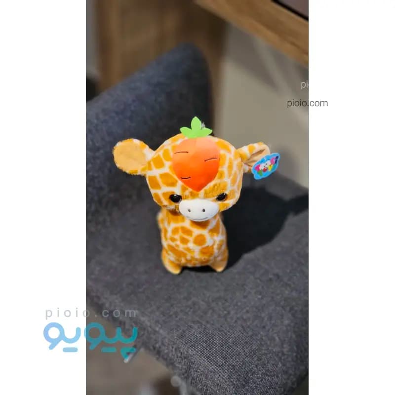 عروسک زرافه هویج به سر ۲۵ سانتیمتری — تصویر ۳