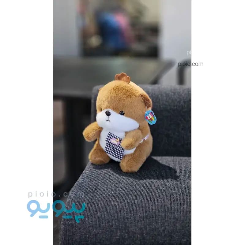 عروسک سنجاب پولیشی کیفدار ۲۵ سانتیمتری | نرم، ضد حساسیت و قابل شستشو — تصویر ۲
