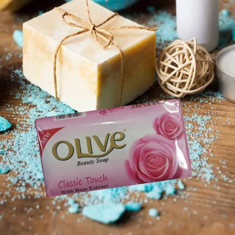 صابون اولیف 6 عددی هر عدد 125 گرم رایحه گل رز برند olive — تصویر ۲