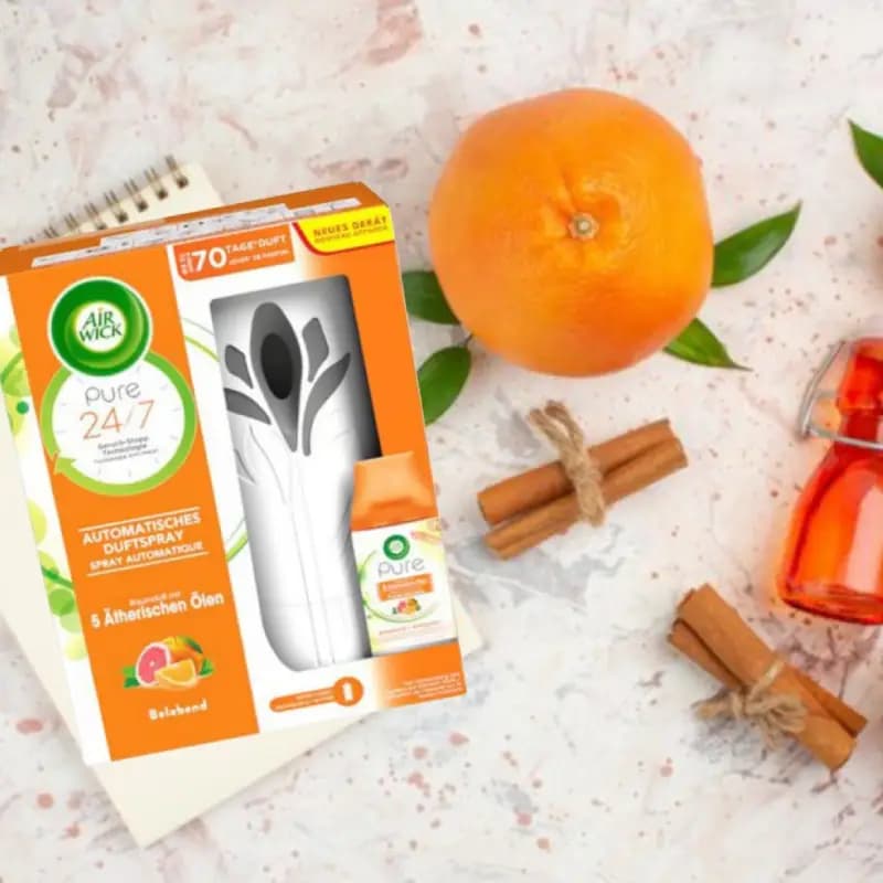 یدک اسپری خوشبو کننده هوا ایرویک Air wick با رایحه پرتقال حجم 250 میل — تصویر ۵