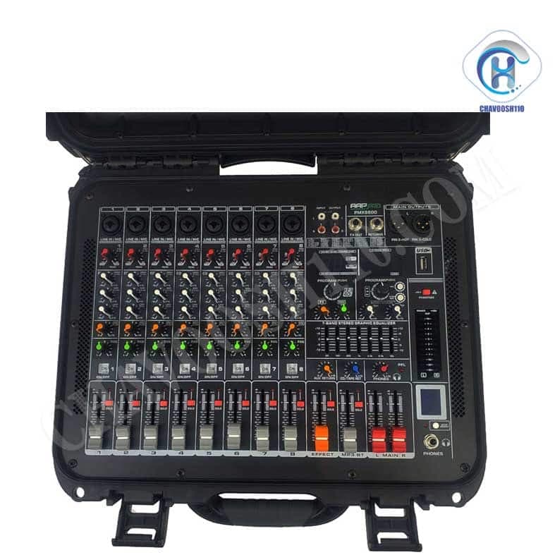 پاورمیکسر آسیاامپ مدل AAPRO PMX-8800 — تصویر ۷