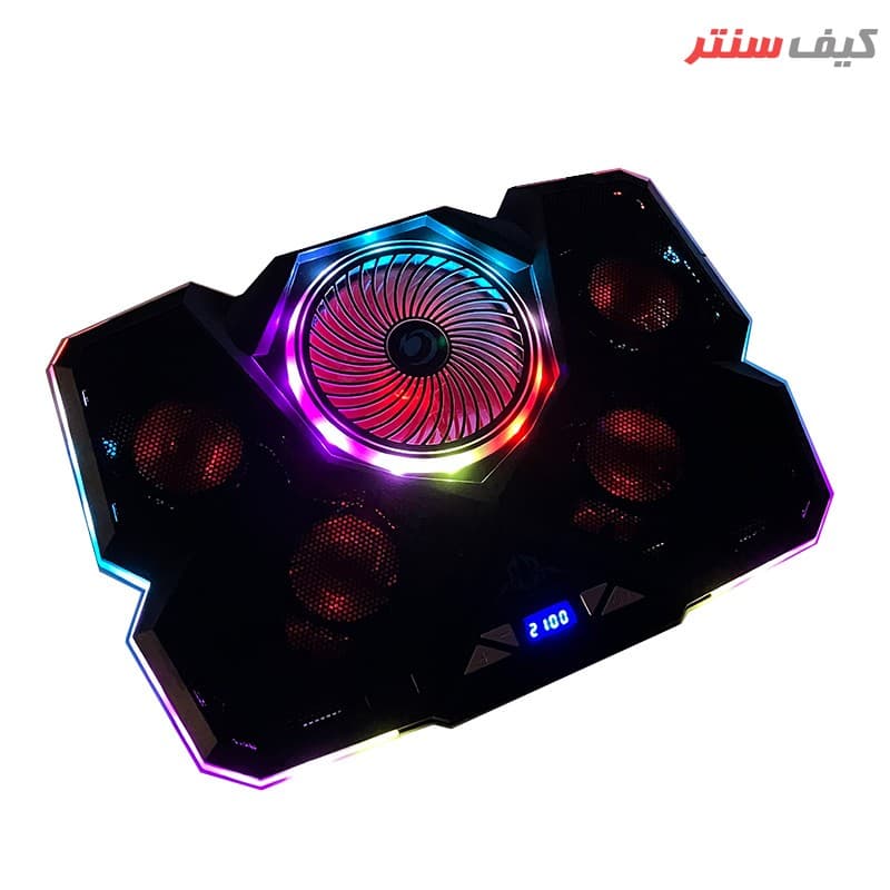 پایه خنک کننده لپ تاپ کول کلد مدل K44-RGB — تصویر ۳