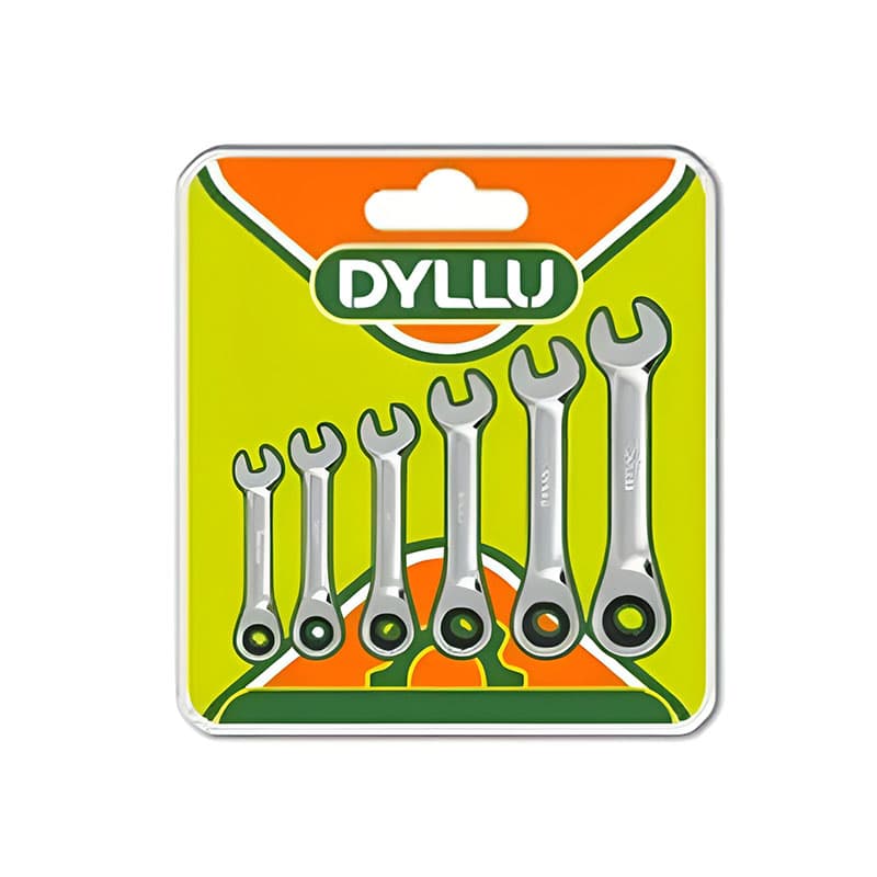 ست 6 عددی آچار یکسر جغجغه کوتاه دایلو مدل DTSP6406 — تصویر ۹