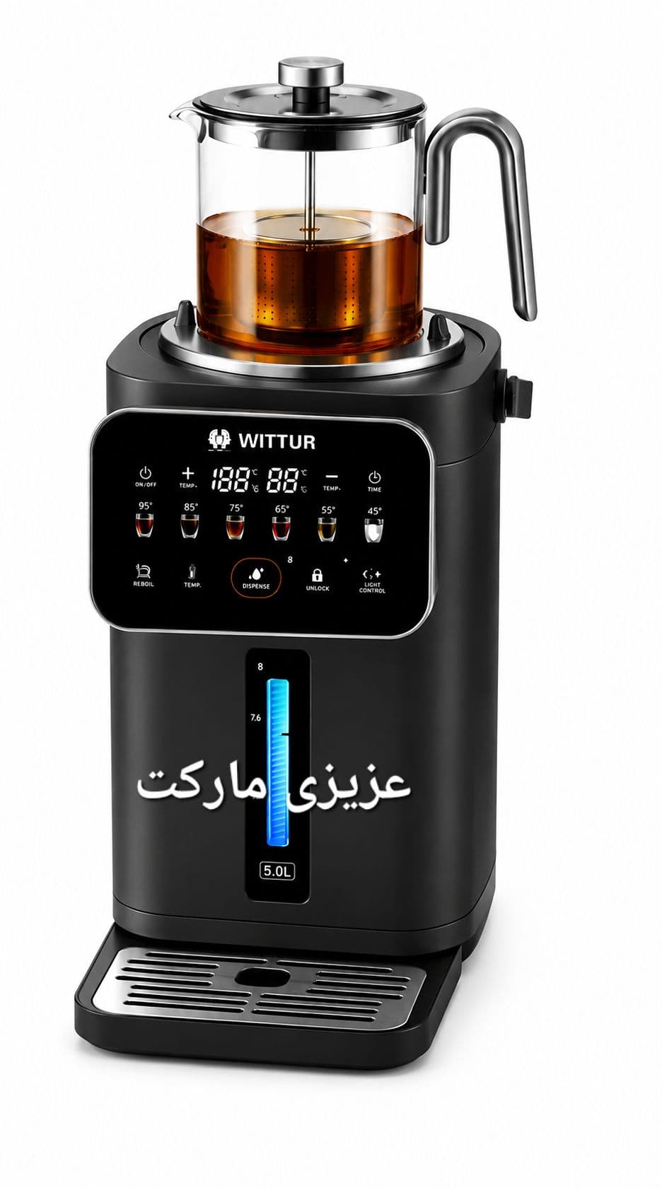 چای ساز ویتور wittur مدل 2026 با ظرفیت 5 لیتر — تصویر ۳