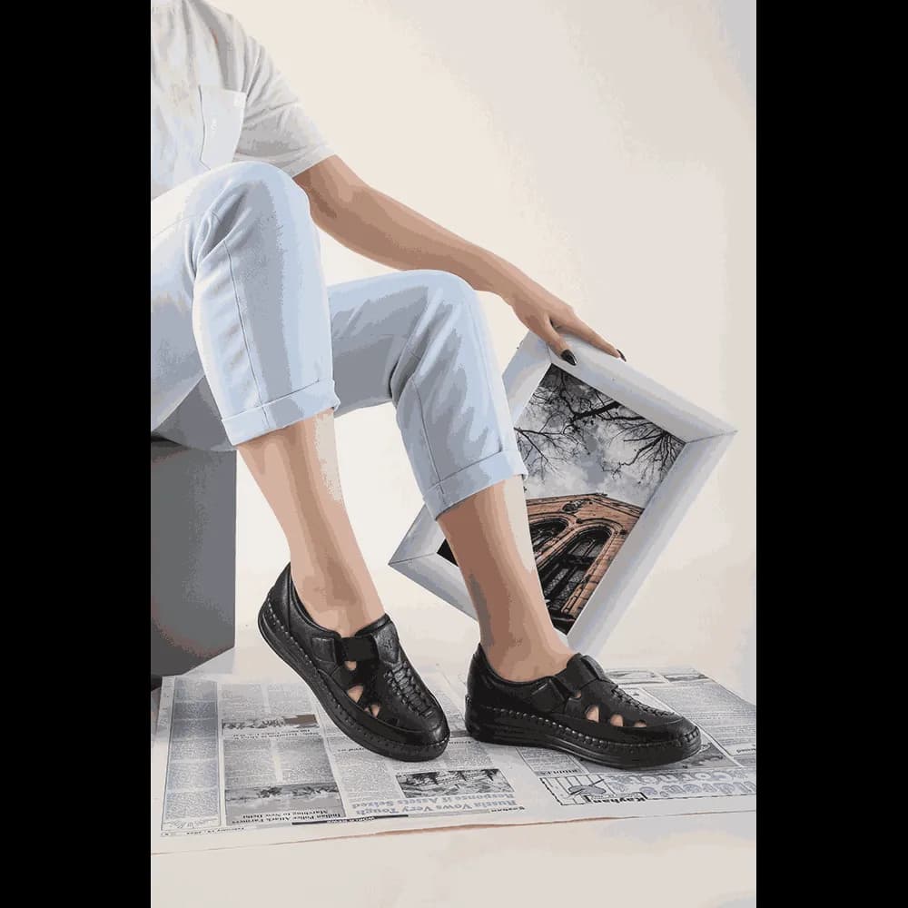 کفش طبی زنانه کد 3024 – دست دوز – دارای پد خارپاشنه