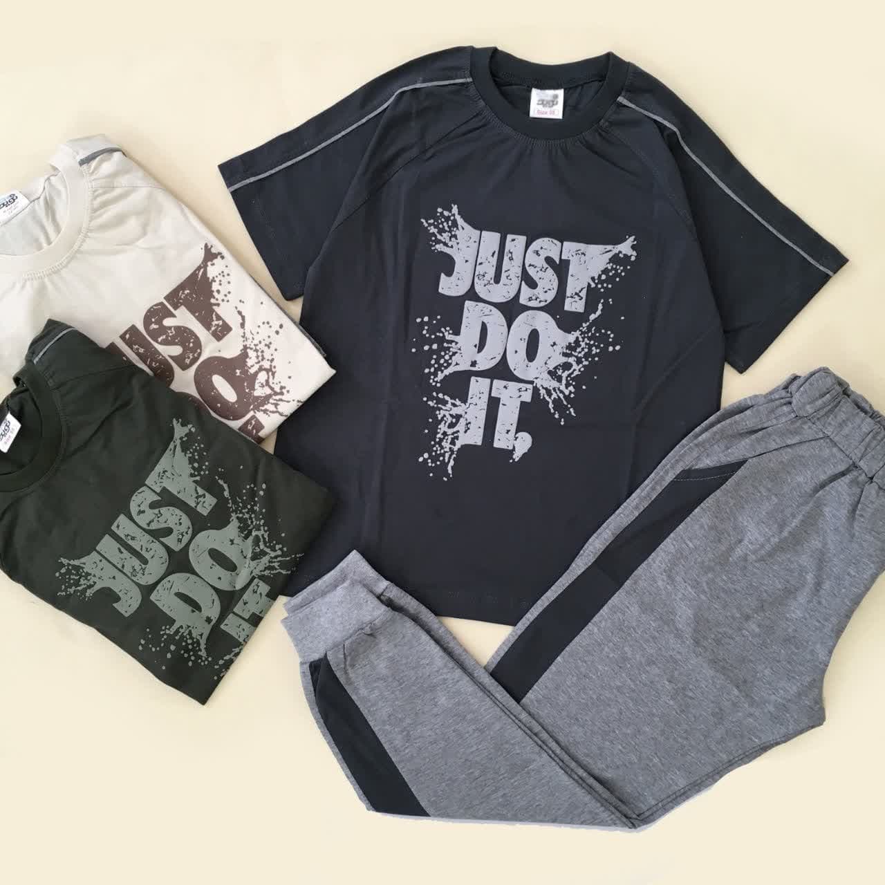 ست تیشرت شلوار پسرانه JUST DO IT در 4 سایز — تصویر ۸