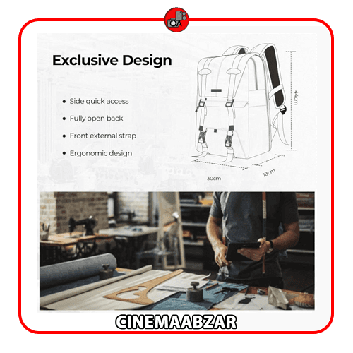 کیف کوله پشتی کی اند اف K&F CONCEPT Camera Backpack KF13.087AV8 (قیمت اقساطی) — تصویر ۸