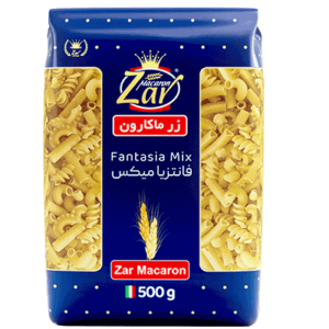 ماکارونی فرمی شکلی فانتزیا میکس زرماکارون 500 گرم