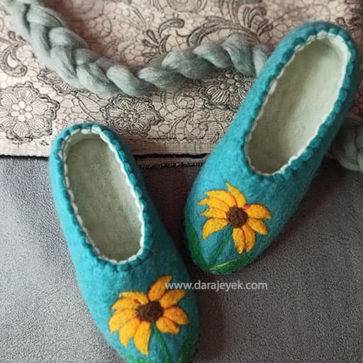 کفش دستدوز زنانه نمدی — تصویر ۱۰