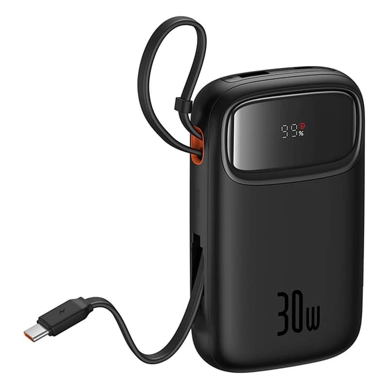 پاوربانک 30 وات ظرفیت 10000 میلی آمپر بیسوس مدل qpow2 (p10055008213-00)0 — تصویر ۳