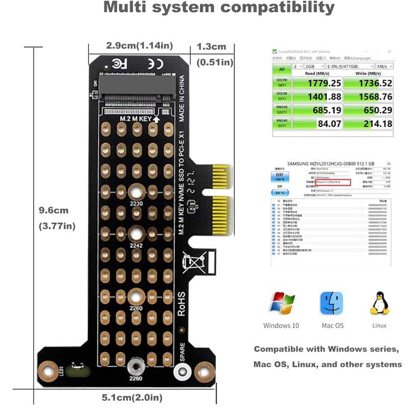 کارت تبدیل M2 SSD NVME به PCI-E مدل netpil-7051 — تصویر ۷