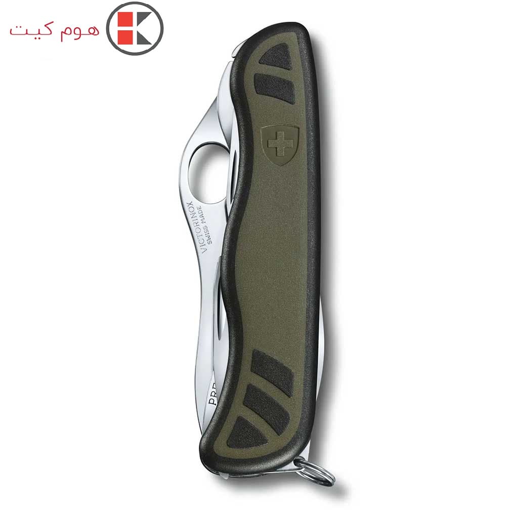 چاقو وابزار چندکاره ویکتورینوکس سبز و مشکی Victorinox_Soldier 08 One Hand_0.8461.MWCH — تصویر ۴