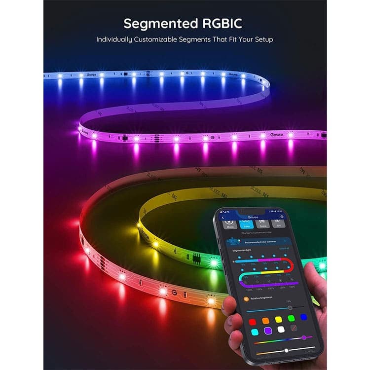 ریسه هوشمند 20 متری GoVee RGBIC LED مدل H617C2D1UK — تصویر ۷