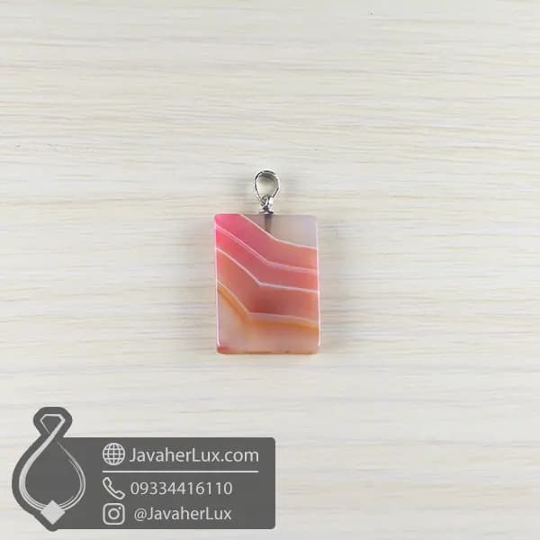 گردنبند عقیق سلیمانی _ کد : 400986 — تصویر ۸