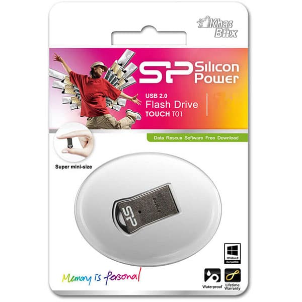 فلش مموری سیلیکون پاورSILICON-POWER Touch T01 ظرفیت 64 گیگابایت (گارانتی ۶۰ ماه داده پرداز متین) — تصویر ۲