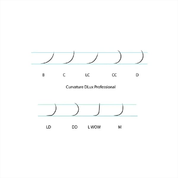 پالت مژه اکستنشن والیوم سوپریم مینک 18 لاین دلوکس DLUX سایز میکس ضخامت 0.20 فر CC — تصویر ۲