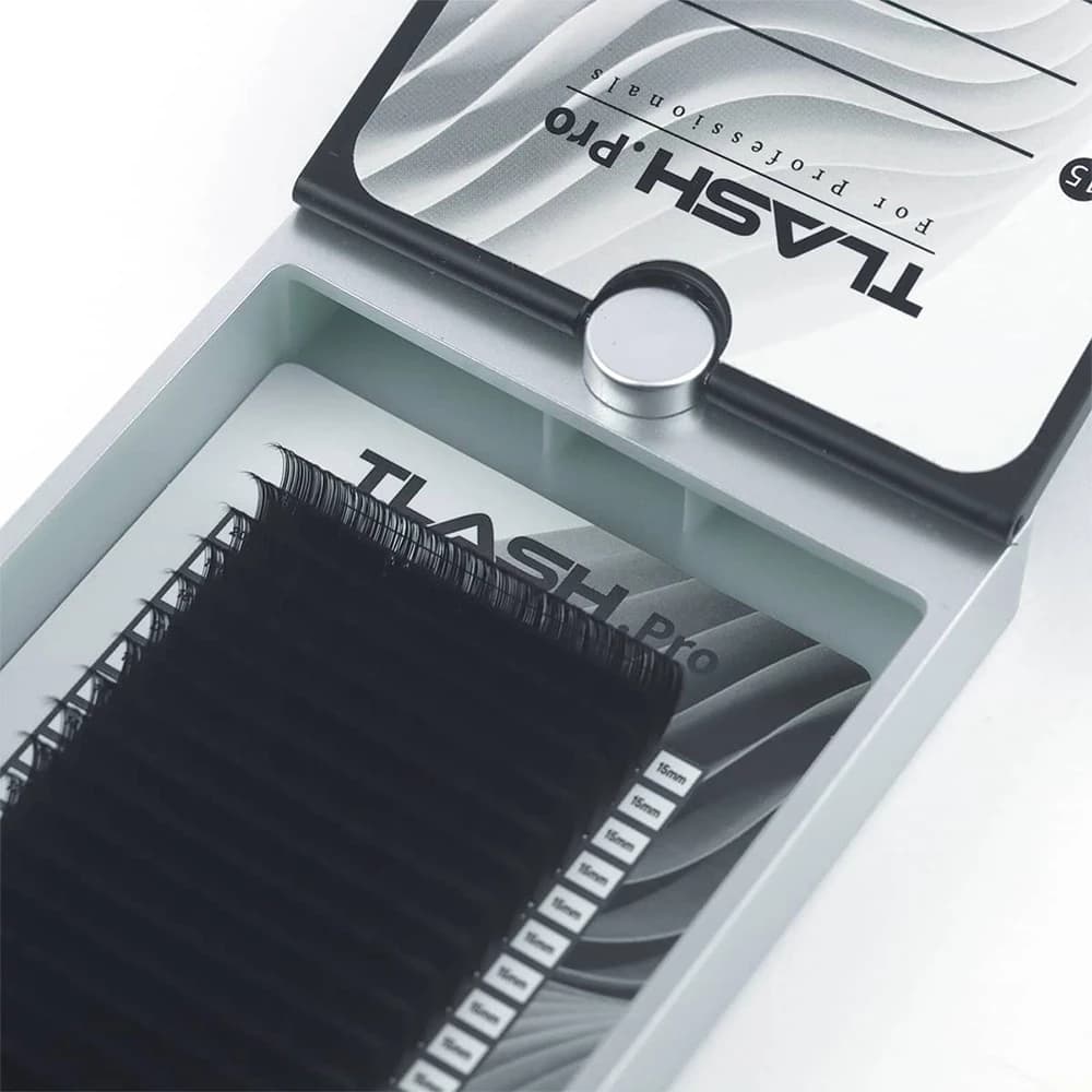 پالت مژه اکستنشن والیوم 20 لاین تی لش پرو TLASH PRO تک سایز 11 ضخامت 0.07 فر CC — تصویر ۳