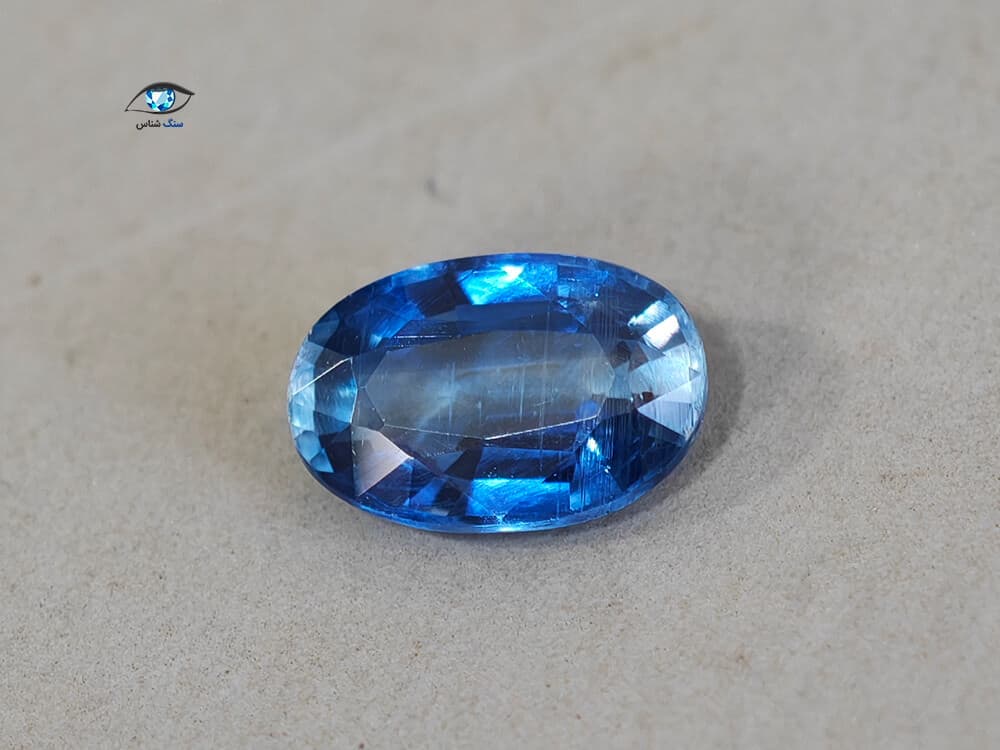 کیانیت آبی بیضی 2.2 قیراط — تصویر ۶