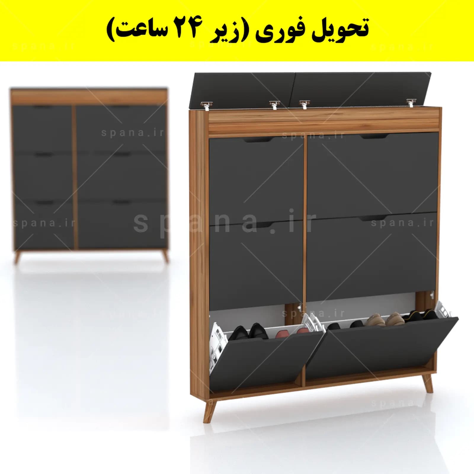 جاکفشی داشبوردی باریک باکس دار شش درب النا – طول 125 (تحویل فوری) — تصویر ۱۰