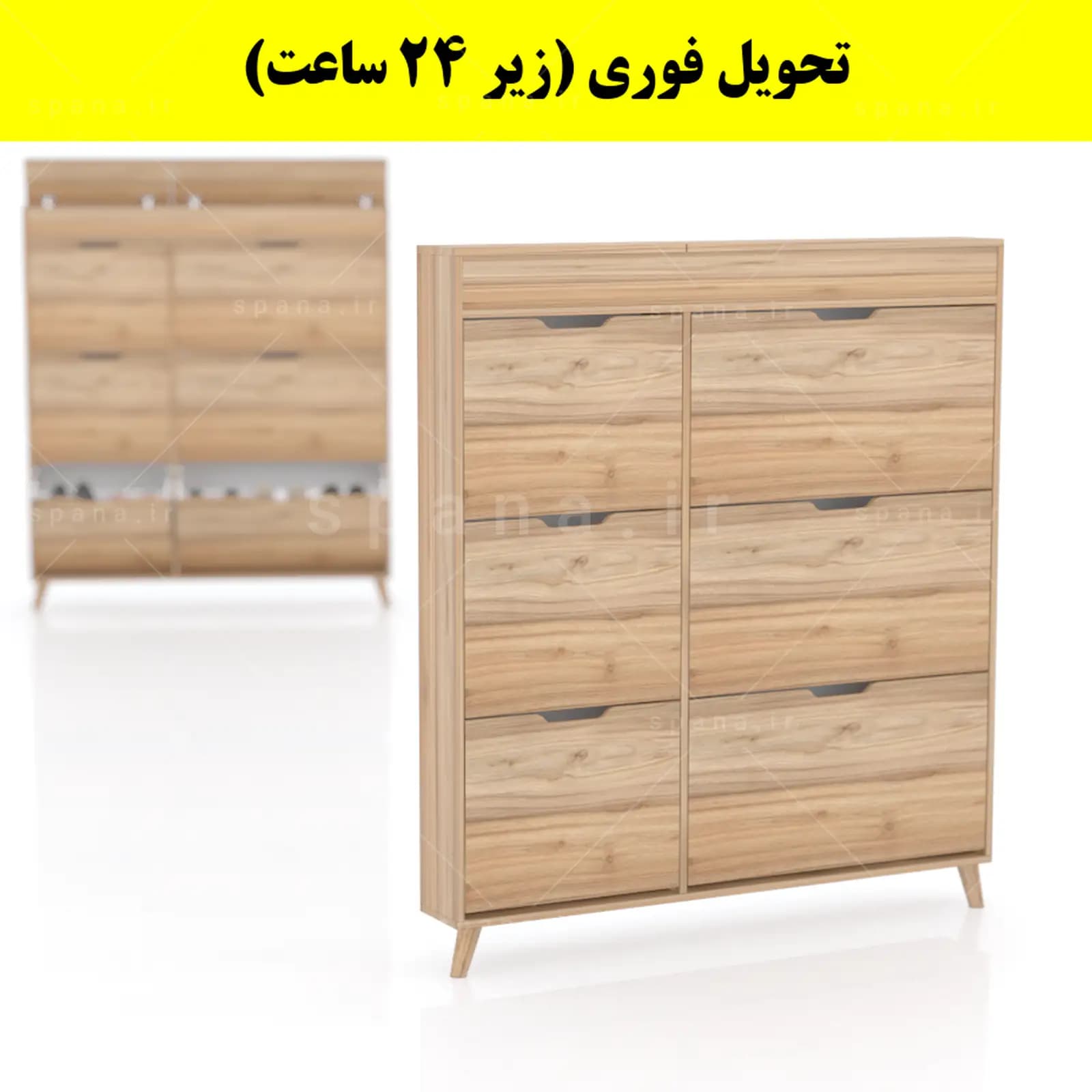 جاکفشی داشبوردی باریک باکس دار شش درب النا – طول 125 (تحویل فوری) — تصویر ۱۲
