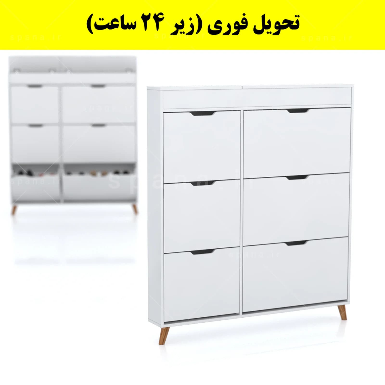 جاکفشی داشبوردی باریک باکس دار شش درب النا – طول 125 (تحویل فوری) — تصویر ۱۱