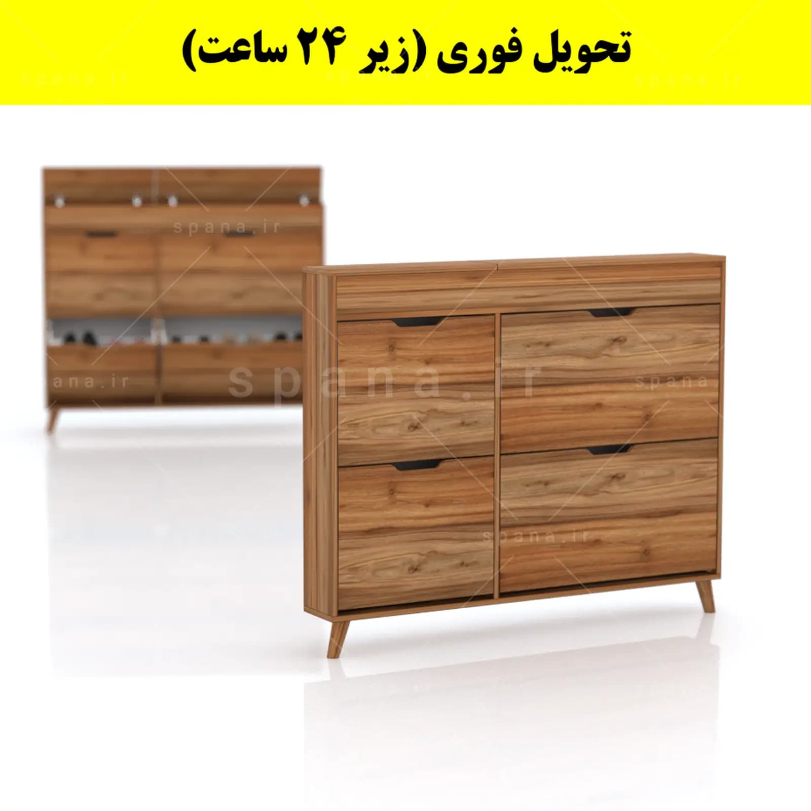 جاکفشی داشبوردی باریک باکس دار چهار درب النا – طول 125 (تحویل فوری) — تصویر ۱۲