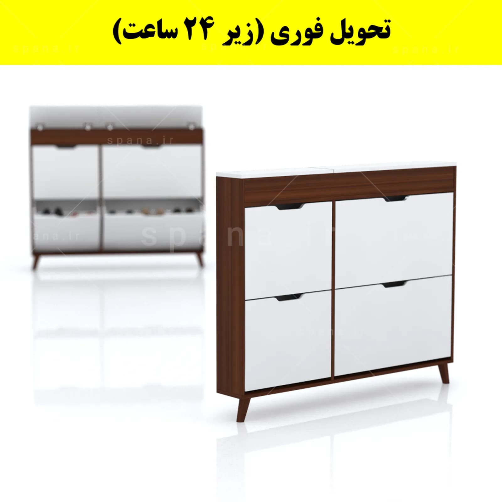 جاکفشی داشبوردی باریک باکس دار چهار درب النا – طول 125 (تحویل فوری) — تصویر ۸