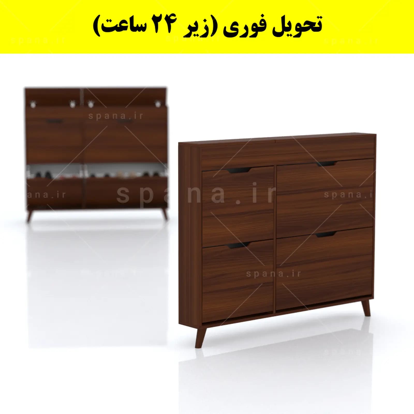 جاکفشی داشبوردی باریک باکس دار چهار درب النا – طول 125 (تحویل فوری) — تصویر ۵