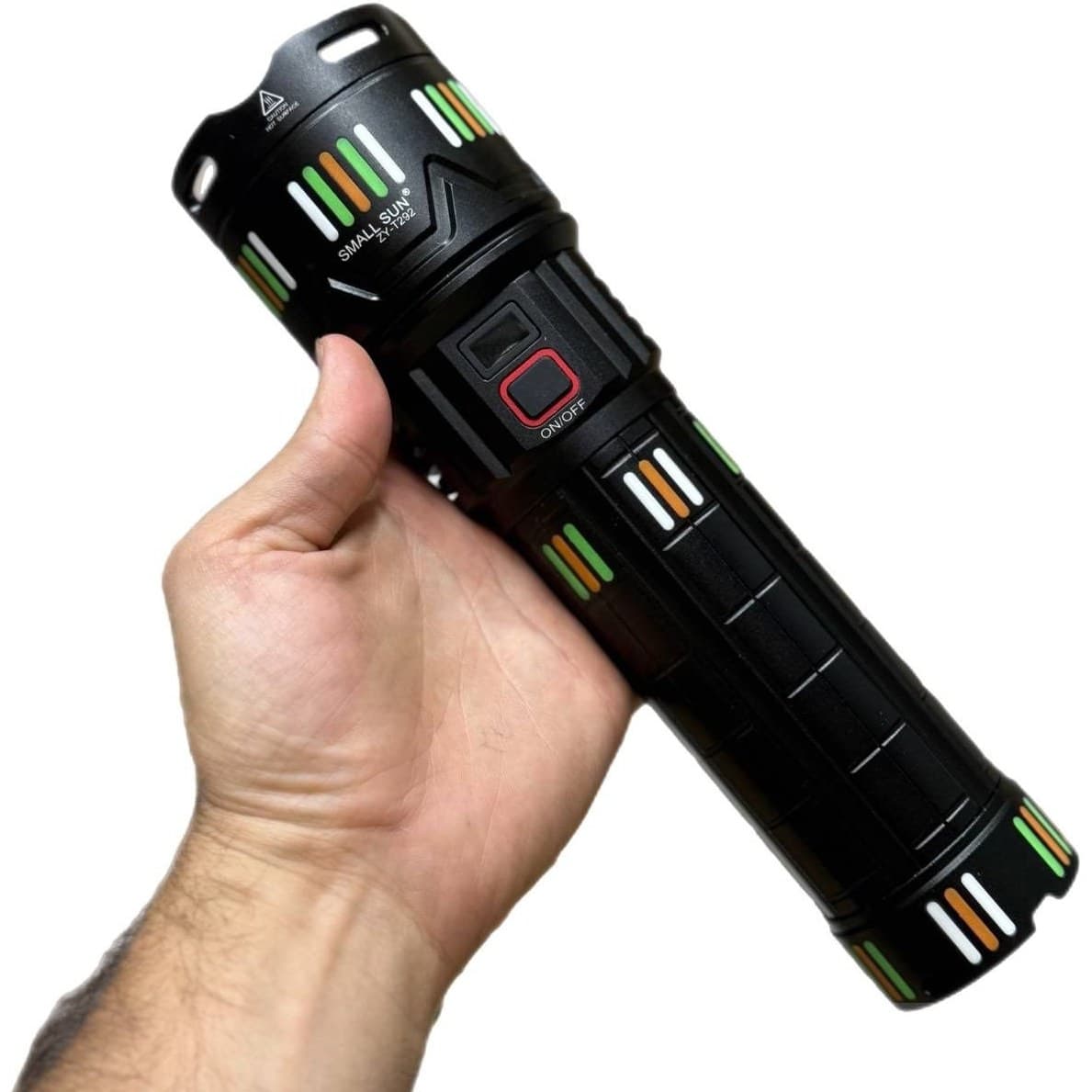 چراغ قوه دستی اسمال سان مدل ZY-T292 با نور LED و برد ۱۰۰۰ متر — تصویر ۸