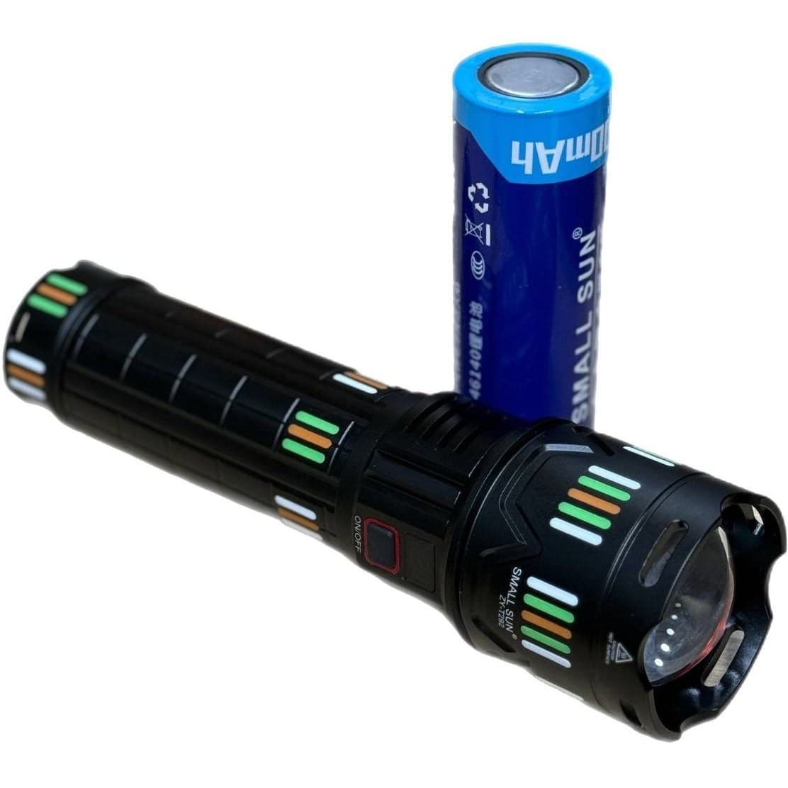 چراغ قوه دستی اسمال سان مدل ZY-T292 با نور LED و برد ۱۰۰۰ متر — تصویر ۴