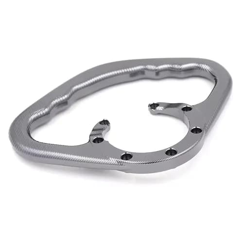 دستگیره باک ۷ پیچ موتور سیکلت CNC رنگ طرح کربن طوسی | Tank Grab Handle 7 Bolts — تصویر ۲