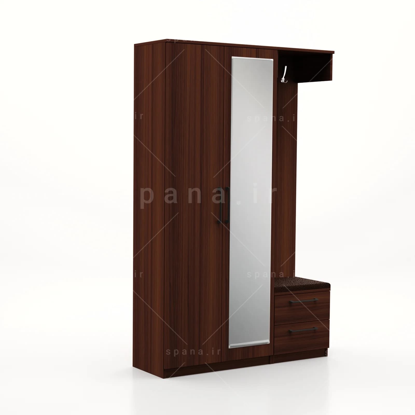 جاکفشی جالباسی دار ساویز کد 105 – طول 110 — تصویر ۵