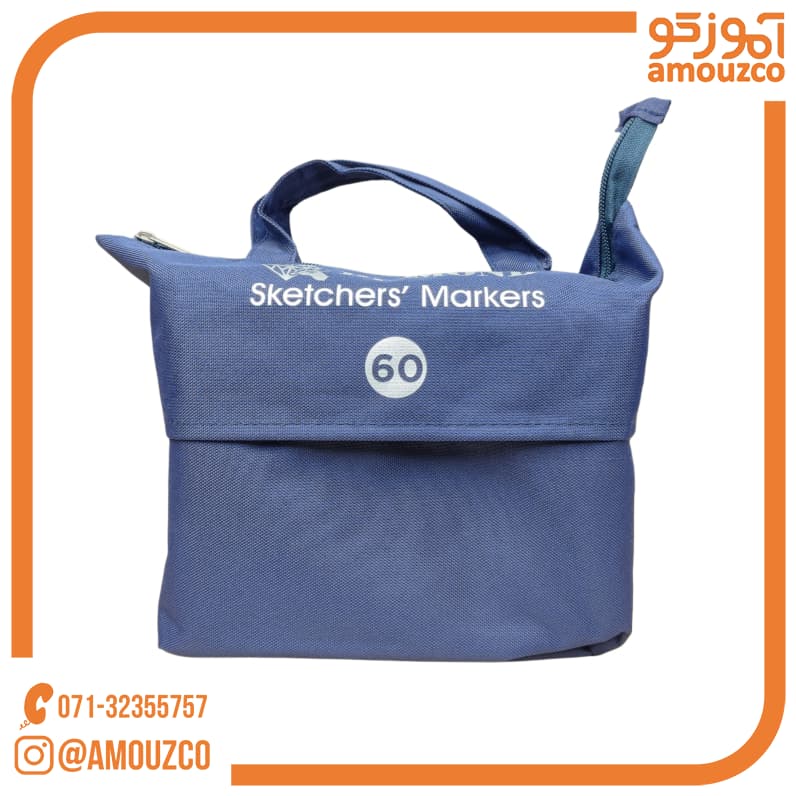 ماژیک راندو دو سر براش دیاموند 60 رنگ