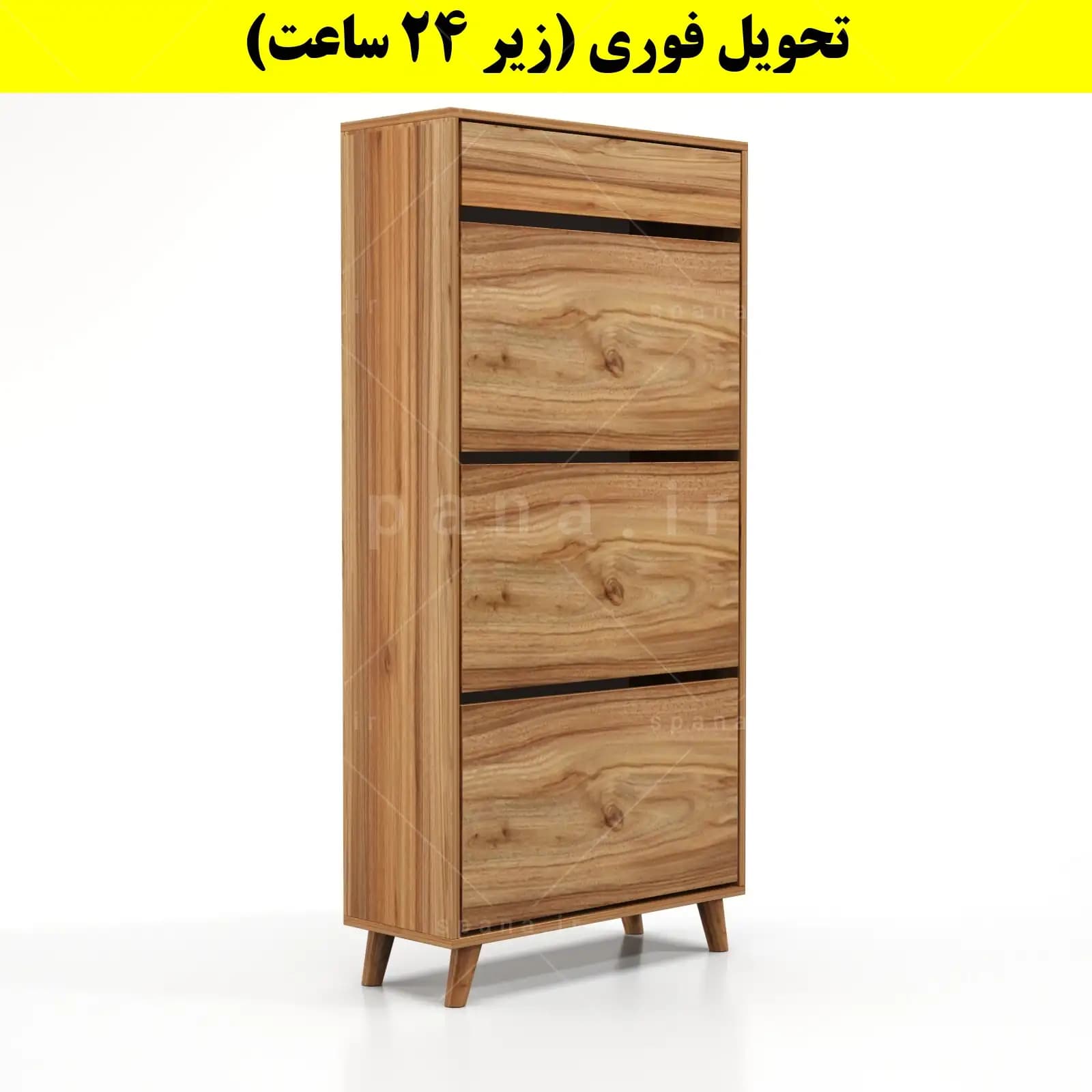 جاکفشی داشبوردی سه درب کشودار طرح ایکیا – طول 70 (تحویل فوری) — تصویر ۵
